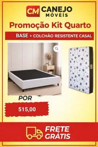 Frete grátis Base + Colchão de casal resistente 