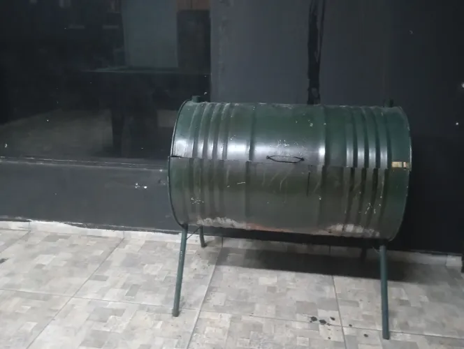 Churrasqueira de tambor deitado 