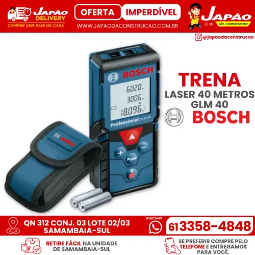 Trena a Laser GLM 40 Bosch Garantia de 1 Ano