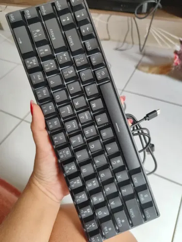 Teclado Goojodoq 60% switch red