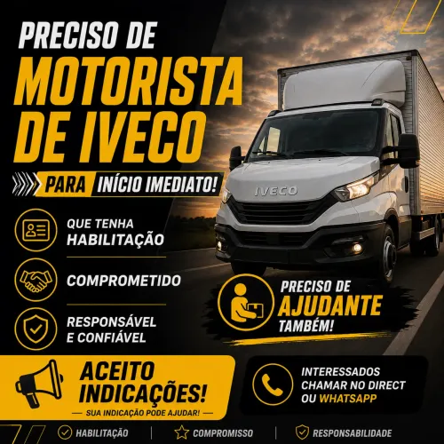 Contrato motorista de IVECO