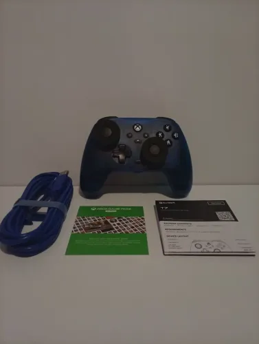 Controle GameSir T7 Xbox | Novo | Hall Effect | Azul Transparente