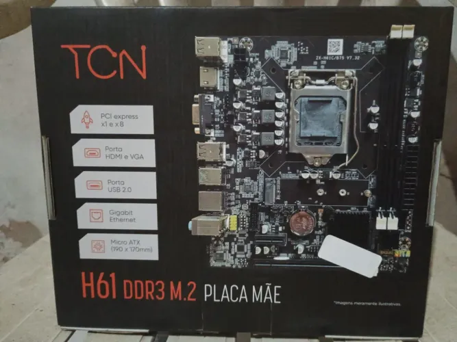 placa Mãe TCN H61 DDR3 M.2 LGA 1155