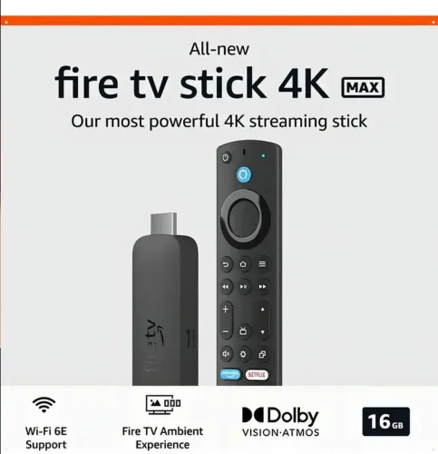 amazon fire tv stick max 4k uhd 16gb