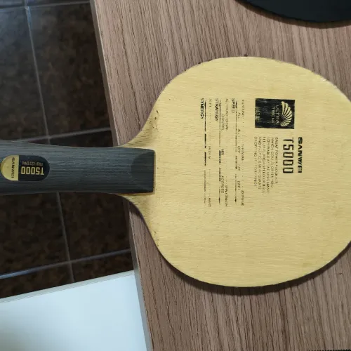 Madeira tênis de mesa sanwei t5000 com fibra de carbono