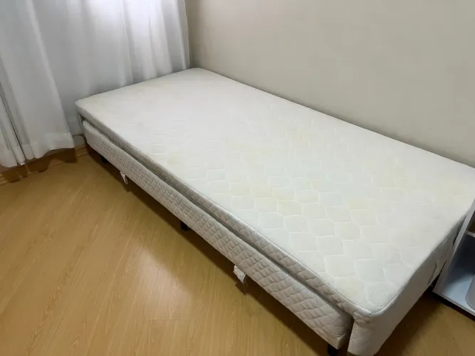 Cama Box Solteiro com Bicama Auxiliar - Prática e Versátil