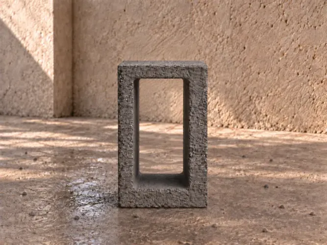 Meio bloco de concreto 12x19x19 cm - R$ 4,00/un à vista
