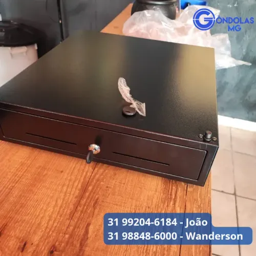 Gaveta de aço para por dinheiro