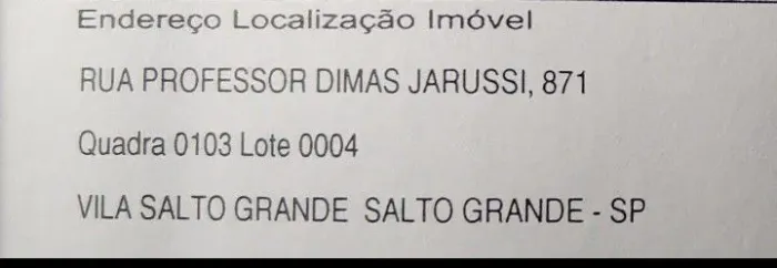 Terreno escriturado e registrado podendo ser desmembrado, da financiamento.