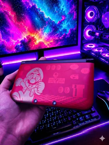 Nintendo 3DS XL Edição Limitada Mario Desbloqueado 32GB/64GB
