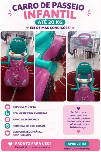 Carrinho de bebê e de passeio