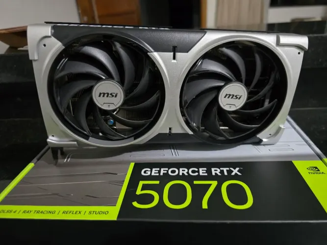 Placa de Vídeo MSI GeForce RTX 5070 12GB VENTUS 2X OC | Caixa e NF