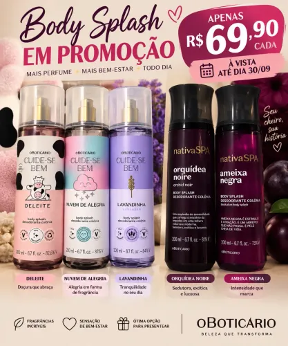 Perfumes e hidratantes