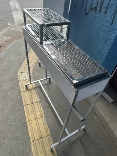 Churrasqueira de espetinho de inox 