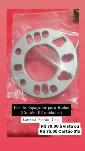 Par de espaçador para rodas (02 unidades)
