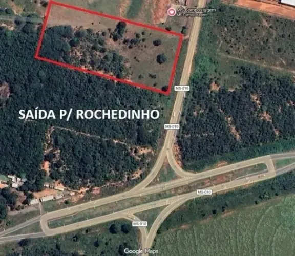 Terreno 22.000 m² - em frente à MS 010 - saída p/ Rochedinho