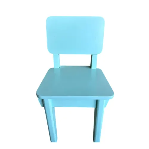Cadeira Bella Infantil de Madeira Maciça Colorida Reistente Verde Menta - Suporta até 120k