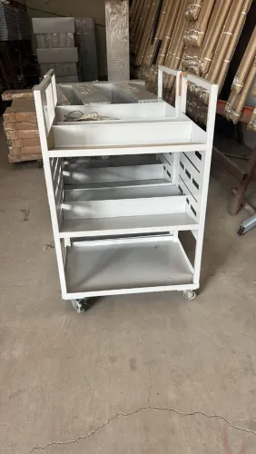 Carrinho De Aço Para Biblioteca 