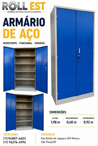 ARMÁRIO DE AÇO NOVO