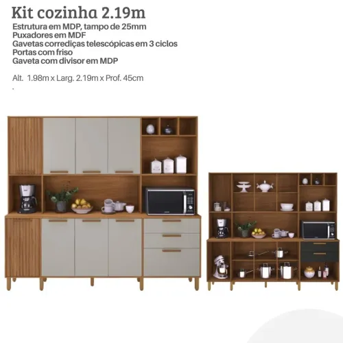Kit cozinha 2,19m Porto