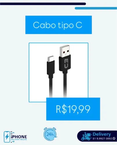 Cabo tipo C (Entrega Super rápida)