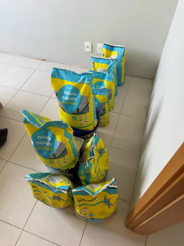 Material construção seca rápido quartozlite