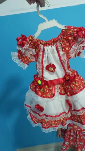 Vestido junino 1 ano