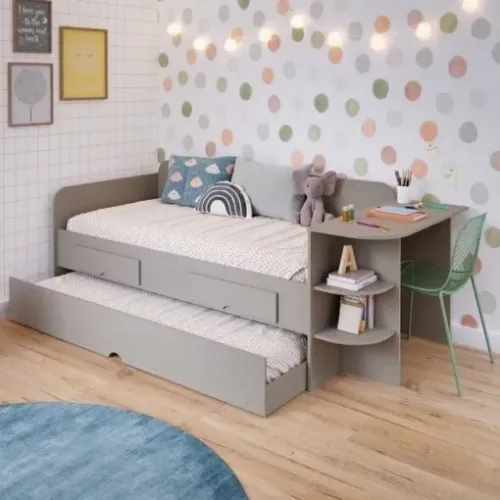 Entrega super rápida - Sofá Cama Helena Fendi com Escrivaninha
