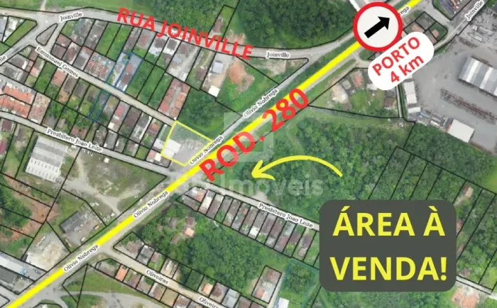 Terreno 8.000m²-Porto- Rocio Grande- São Francisco do Sul,SC