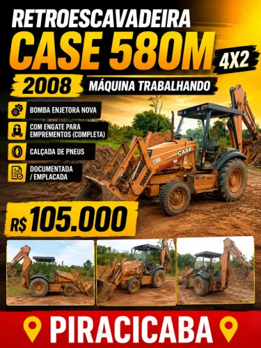 Retroescavadeira Case 58O M. 4x2 2008