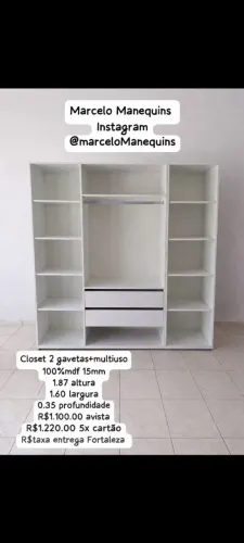 Closet 2 gavetas+ multiuso