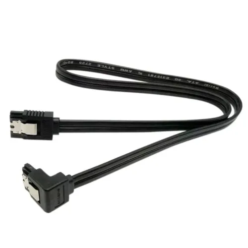 Cabo SATA 3.0 6 gb/A ângulo 90° Graus para HD/Driver dvd etc 40 cm
