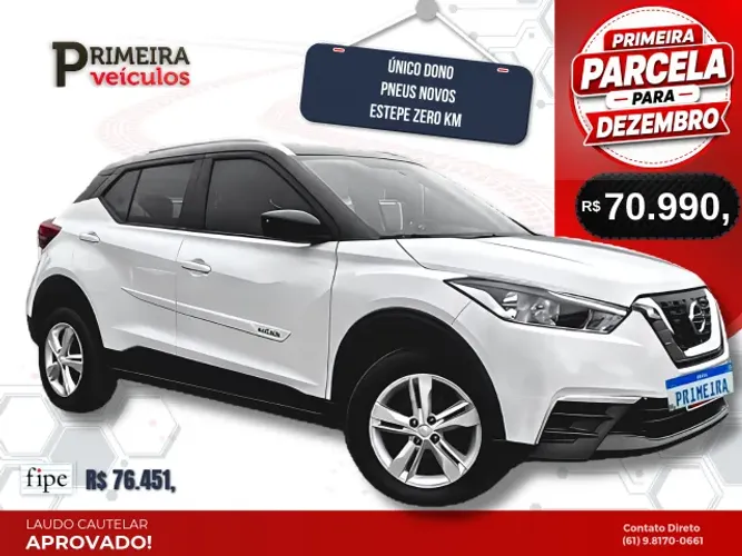 Nissan Kicks S Direct 1.6 16V Flex 5P Aut.(pcd) 2019