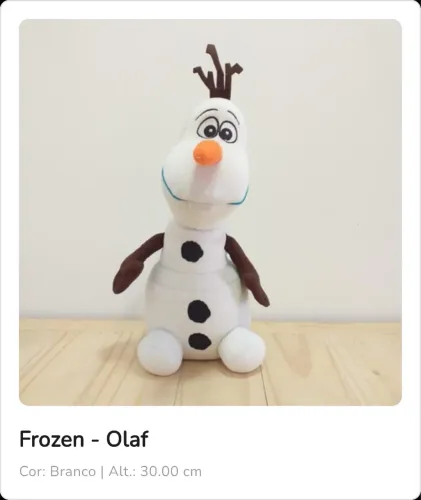 Olaf pelúcia Disney Original 