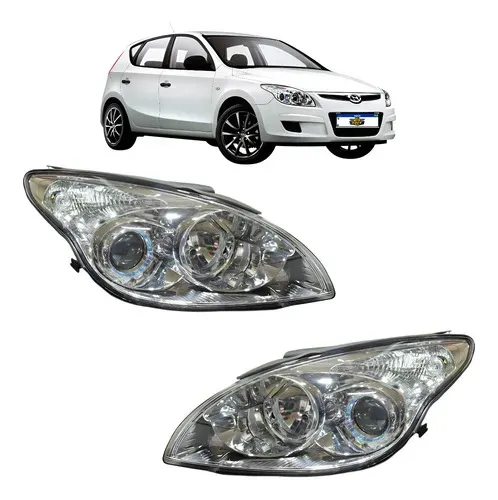 Par Farol Dianteiro Hyundai I30 2008 A 2012 Cromado Ambos Lados