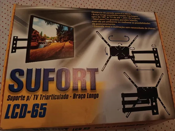 SUFORT LCD 65 - SUPORTE PARA TV ATE 65 POLEGADAS