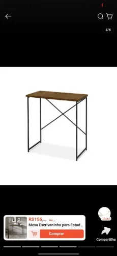 Otima mesa pra estudo, escritório ou cantinho Café