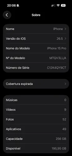 Iphone 15 pro 256gb