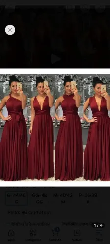 Vestido multi formas terracota