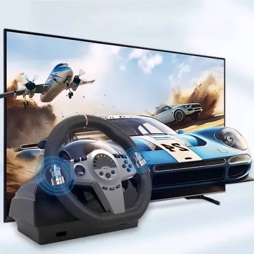 Volante com Pedais para Jogos de Corrida em Switch/PC/PS4/PS3 Novo