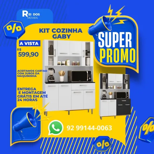 Armário de cozinha a pronta entrega 