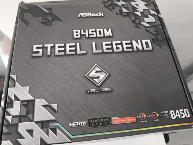 Placa Asus B450 steel legend