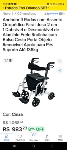 Cadeira de Rodas e Andador