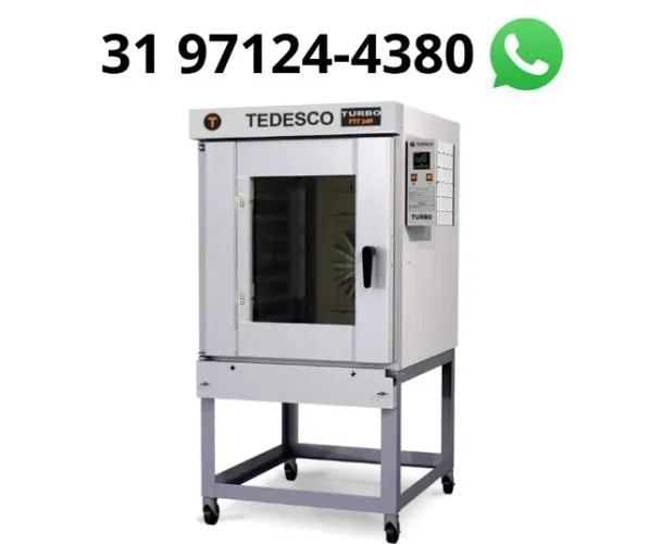 Forno Turbo 8 Esteiras Elétrico Tedesco