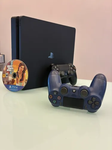 Playstation 4 Slim 1TB + 2 Controles + Jogos