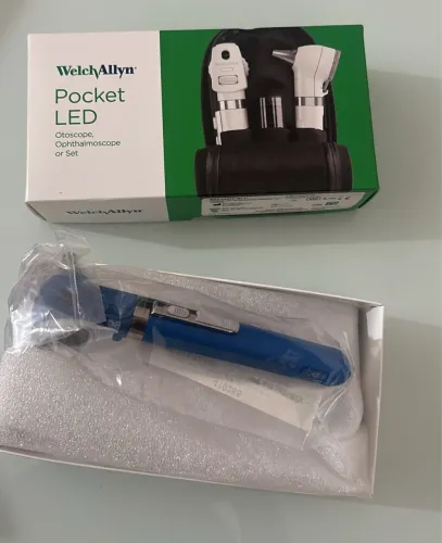 Otoscópio Pocket Led 22880 Com Lâmpada Welch Allyn (azul)