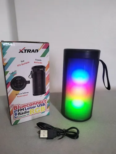 CAIXINHA DE SOM Bluetooth, FM, PEN DRIVE 10W - 70 reais vindo Buscar