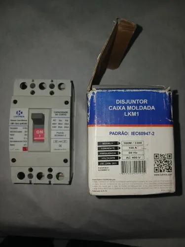 Disjuntor caixa moldada Lukma100A