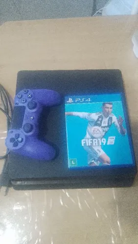 Ps4 Slim com 1 controle mais jogos em minha conta!!!