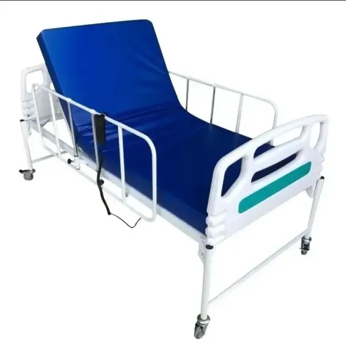 Cama hospitalar motorizada 2 movimentos, acompanha colchão e colchão pneumático p escaras